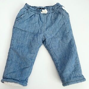 𝅺GAP Blue Sherpa Lined Pants US 12-18M